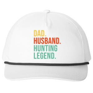 Funny Hunting Dad Husband Legend Hunter Fathers Day Gift Snapback Five-Panel Rope Hat