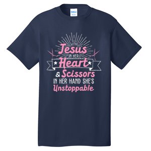 Funny Hairdresser Designs Girls Christian Hairstylists Tall T-Shirt