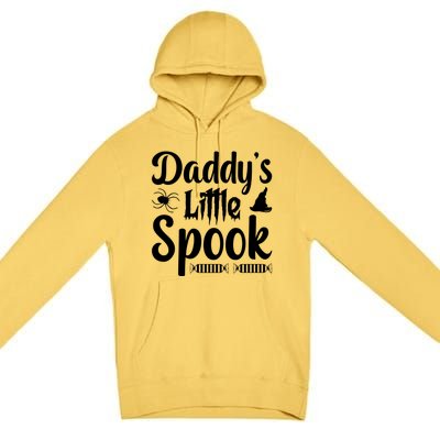 Fall Halloween Daddys Little Spook Gift Premium Pullover Hoodie