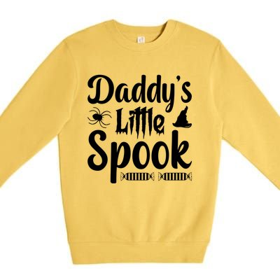 Fall Halloween Daddys Little Spook Gift Premium Crewneck Sweatshirt