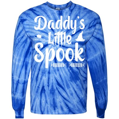 Fall Halloween Daddys Little Spook Gift Tie-Dye Long Sleeve Shirt