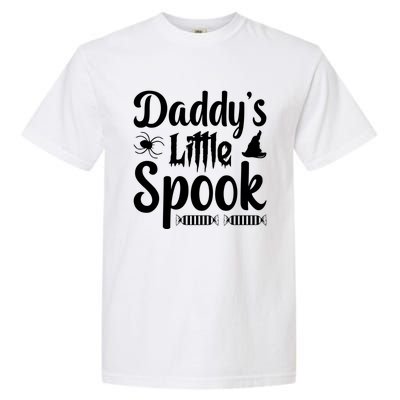 Fall Halloween Daddys Little Spook Gift Garment-Dyed Heavyweight T-Shirt