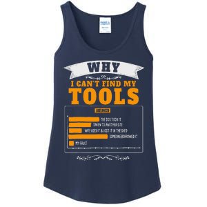 Funny Handyman Diy Idea For Husband & Novelty Dad Diy Themed Ladies Essential Tank