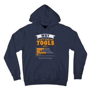 Funny Handyman Diy Idea For Husband & Novelty Dad Diy Themed Tall Hoodie