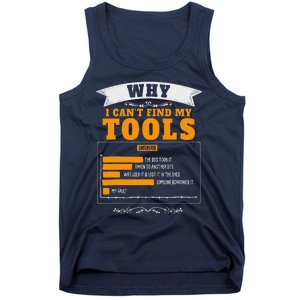 Funny Handyman Diy Idea For Husband & Novelty Dad Diy Themed Tank Top