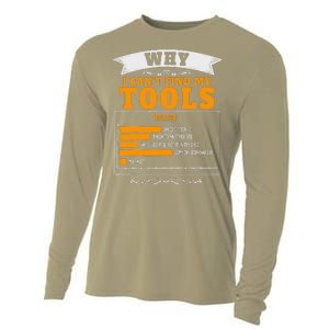 Funny Handyman Diy Idea For Husband & Novelty Dad Diy Themed Cooling Performance Long Sleeve Crew