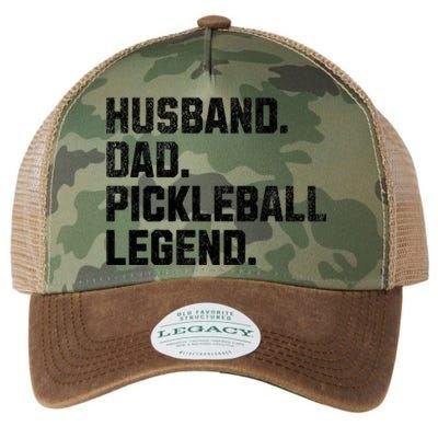 Funny Husband Dad Pickleball Legend Vintage FatherS Day Gift Legacy Tie Dye Trucker Hat