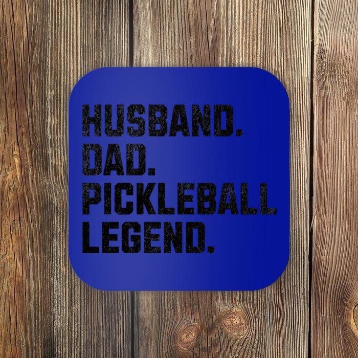 Funny Husband Dad Pickleball Legend Vintage FatherS Day Gift Coaster