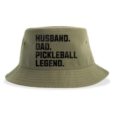 Funny Husband Dad Pickleball Legend Vintage FatherS Day Gift Sustainable Bucket Hat