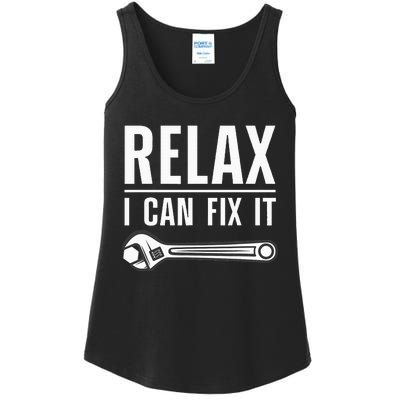 Funny Handyman Design Handyman Repair Tools Ladies Essential Tank