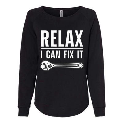 Funny Handyman Design Handyman Repair Tools Womens California Wash Sweatshirt