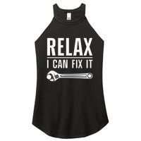 Funny Handyman Design Handyman Repair Tools Women's Perfect Tri Rocker Tank