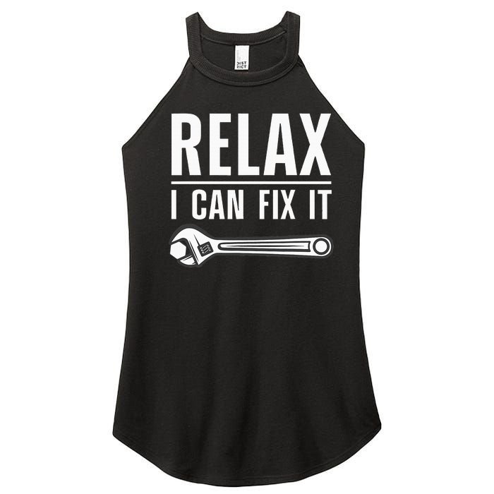 Funny Handyman Design Handyman Repair Tools Women's Perfect Tri Rocker Tank