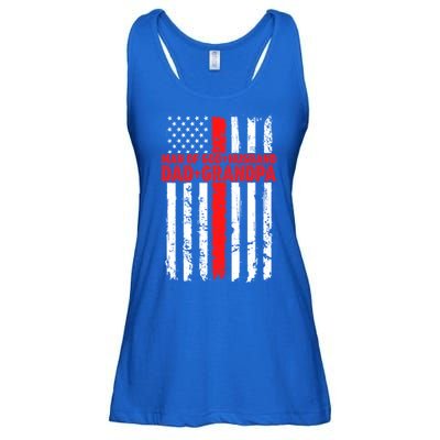 Funny Husband Dad Grandpa American Flag Fathers Day Meaningful Gift Ladies Essential Flowy Tank