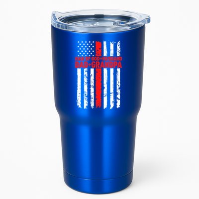 Funny Husband Dad Grandpa American Flag Fathers Day Meaningful Gift Tumbler