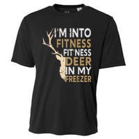 Funny Hunter Dad IM Into Fitness Deer Freezer Hunting Cooling Performance Crew T-Shirt