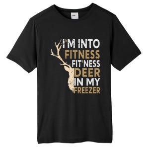 Funny Hunter Dad IM Into Fitness Deer Freezer Hunting Tall Fusion ChromaSoft Performance T-Shirt