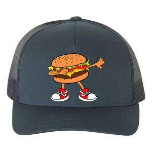 Funny Hamburger Dab Art Women Cheeseburger Lover Yupoong Adult 5-Panel Trucker Hat