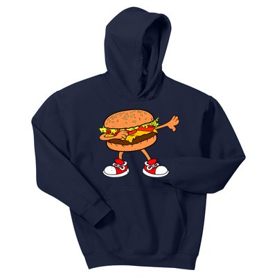 Funny Hamburger Dab Art Women Cheeseburger Lover Kids Hoodie