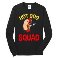 Funny Hot Dog Squad Hot Dog Tall Long Sleeve T-Shirt