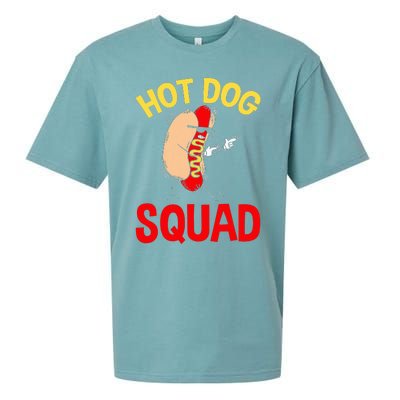 Funny Hot Dog Squad Hot Dog Sueded Cloud Jersey T-Shirt