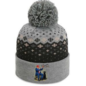 Funny Hunting Duck Trump Camo Hunting Hello Hunting Season The Baniff Cuffed Pom Beanie