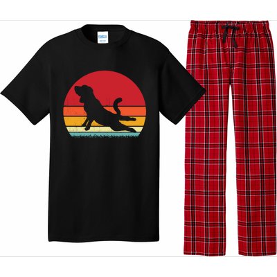 Funny Hound Dogs Owner Beagle Yoga Pose Yoga Lovers Gift Funny Gift Pajama Set