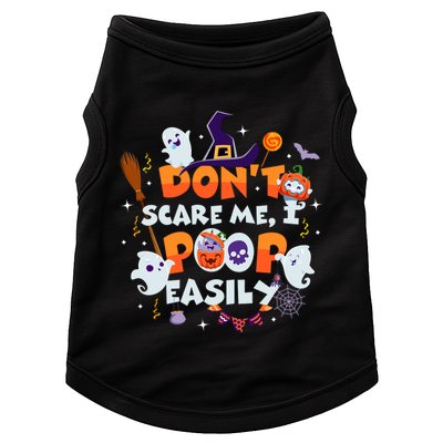 Funny Halloween Dont Scare Me I Poop Easily Doggie Tank