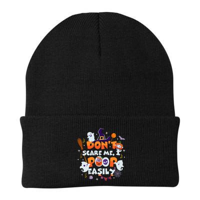 Funny Halloween Dont Scare Me I Poop Easily Beanie