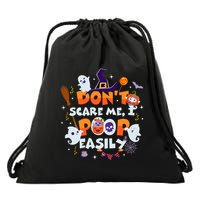Funny Halloween Dont Scare Me I Poop Easily Drawstring Bag
