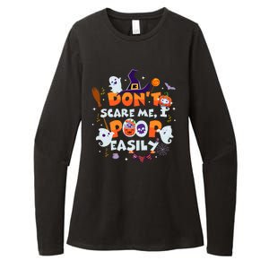 Funny Halloween Dont Scare Me I Poop Easily Womens CVC Long Sleeve Shirt