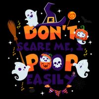 Funny Halloween Dont Scare Me I Poop Easily 16oz Travel Tumbler