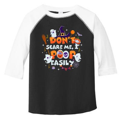 Funny Halloween Dont Scare Me I Poop Easily Toddler Fine Jersey T-Shirt