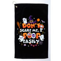 Funny Halloween Dont Scare Me I Poop Easily Golf Towel