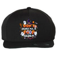 Funny Halloween Dont Scare Me I Poop Easily Wool Snapback Cap