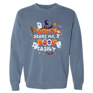 Funny Halloween Dont Scare Me I Poop Easily Garment-Dyed Sweatshirt