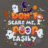 Funny Halloween Dont Scare Me I Poop Easily Cotton Canvas Backpack