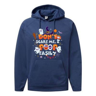 Funny Halloween Dont Scare Me I Poop Easily Performance Fleece Hoodie