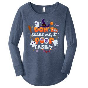 Funny Halloween Dont Scare Me I Poop Easily Women's Perfect Tri Tunic Long Sleeve Shirt