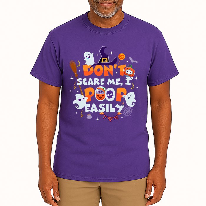 Funny Halloween Dont Scare Me I Poop Easily Tall T-Shirt