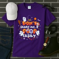 Funny Halloween Dont Scare Me I Poop Easily Tall T-Shirt