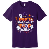 Funny Halloween Dont Scare Me I Poop Easily Premium T-Shirt