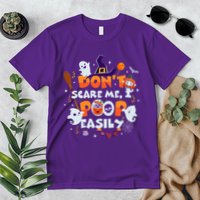 Funny Halloween Dont Scare Me I Poop Easily Premium T-Shirt