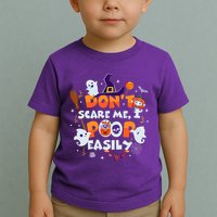 Funny Halloween Dont Scare Me I Poop Easily Toddler T-Shirt
