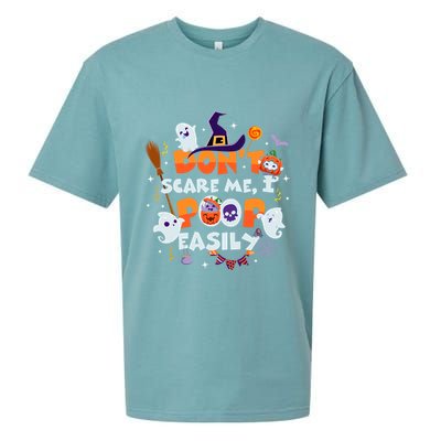 Funny Halloween Dont Scare Me I Poop Easily Sueded Cloud Jersey T-Shirt