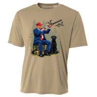 Funny Hunting Duck Trump Camo Hunting Hello Hunting Season Gift Cooling Performance Crew T-Shirt