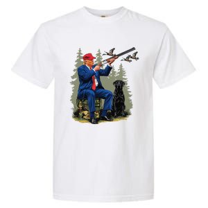 Funny Hunting Duck Trump Camo Hunting Hello Hunting Season Gift Garment-Dyed Heavyweight T-Shirt