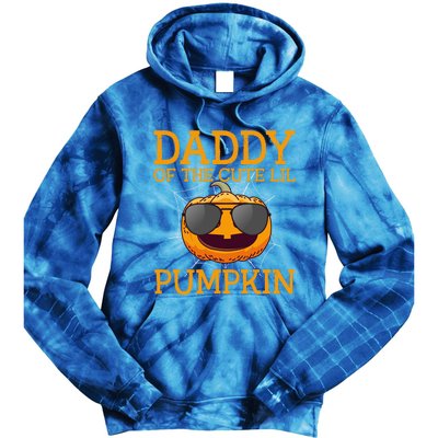 Funny Halloween Daddy Of The Cute Lil Pumpkin Gift Tie Dye Hoodie