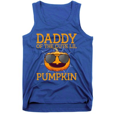 Funny Halloween Daddy Of The Cute Lil Pumpkin Gift Tank Top