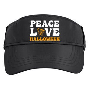 Funny Halloween Disc Golf Costume Peace Love Halloween Great Gift Adult Drive Performance Visor